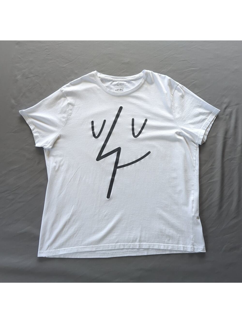 Armani Exchange Ale Giorgini #stART Graphic Tee White 2XL Designer